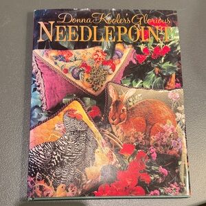Needlepoint Book with Colorful Designs
